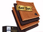 Barista Legends Barista Lappen [4er Set Braun] 30x30 cm
