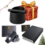 Barista Set – Knockbox, Tampermatte & Barista Tücher für Siebträger | Barista Legends