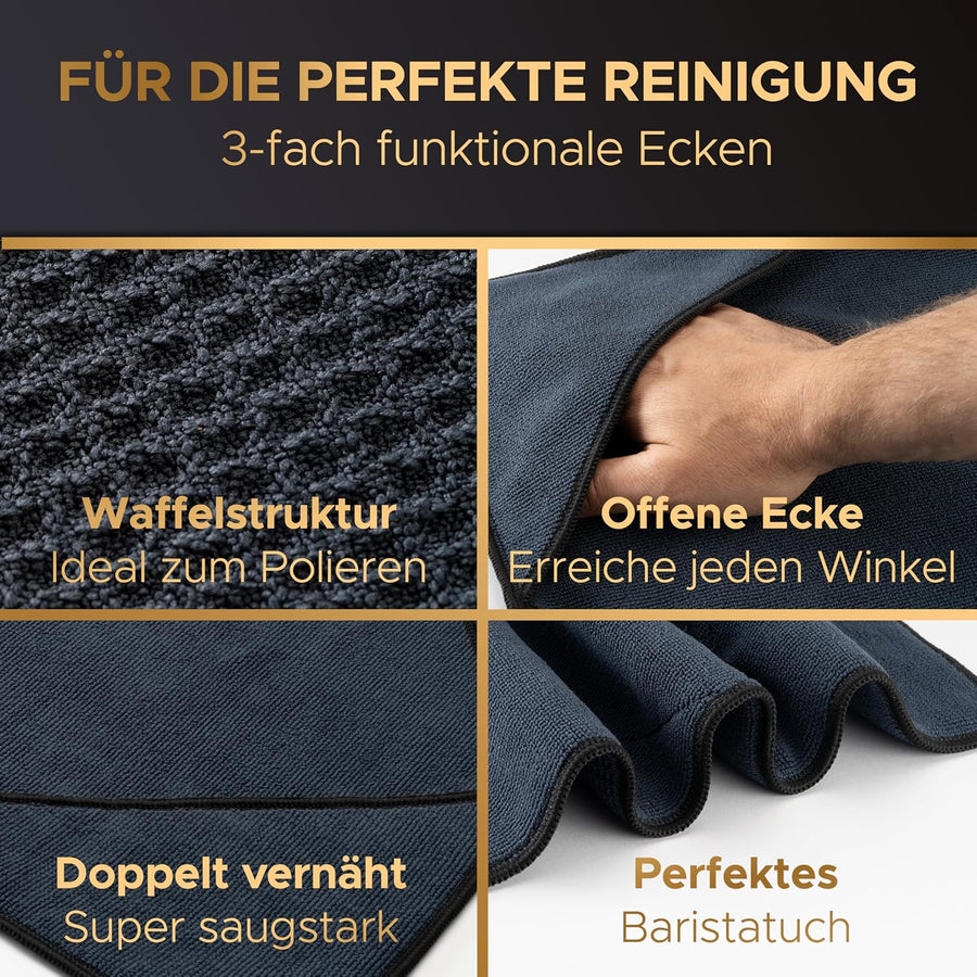Die Bürste kommt in die Ecken