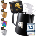Barista Legends® Milchkännchen Schwarz Edelstahl 600 ml