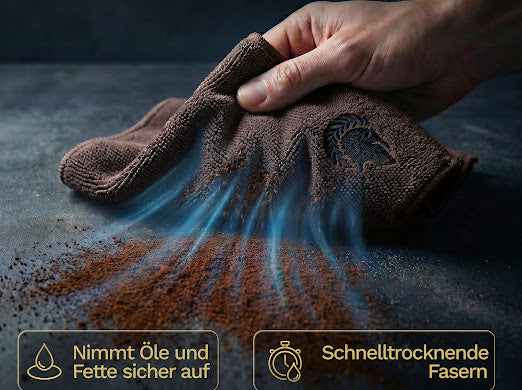 Die Bürste kommt in die Ecken