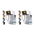 Latte Art Duo | Milchkännchen 350 ml & 600 ml Edelstahl – für Schaum und Guss
